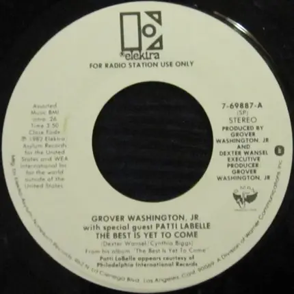 Grover Washington, Jr. With Special Guest Patti LaBelle - The Best Is Yet To Come