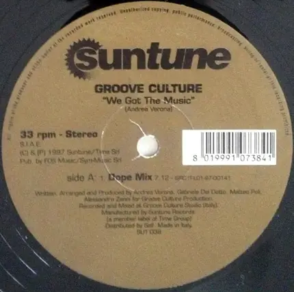 Groove Culture - We Got The Music