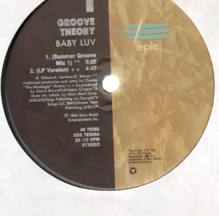 Groove Theory - Baby Luv