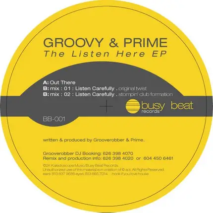 Groovy & Prime - The Listen Here EP