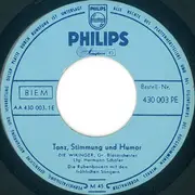 7inch Vinyl Single - Großes Blasorchester 'Die Wikinger' , Großes Blasorchester 'Die Rübenbauern mit den fröhlichen Säng - Tanz, Stimmung Und Humor - EP, Mono