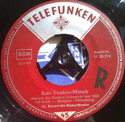 Grosses Karnevals-Blasorchester - Der Treue Husar / Rote Funken-Marsch