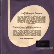7inch Vinyl Single - Großes Rundfunk-Blasorchester - Auf Schusters Rappen