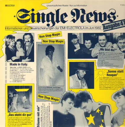 Grauzone, Rheingold, Joseph Beuys a.o. - Single News 4'82