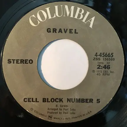 Gravel - Lonely Together / Cell Block Number 5
