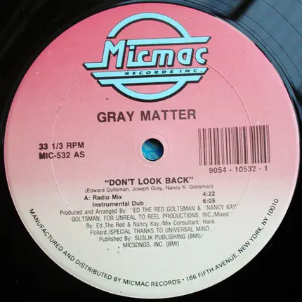 Gray Matter - Don't Look Back