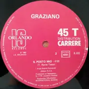 12inch Vinyl Single - Graziano - Un Homme Sans Opinions / Il Posto Mio