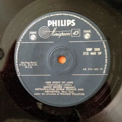 Grace Moore , Metropolitan Opera Chorus And Orchestra - One Night of Love