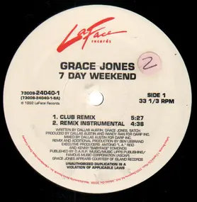 Grace Jones - 7 Day Weekend