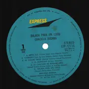 LP - Graciela Susana - Balada Para Un Loco - Signed by Graciela Susana on frontcover.