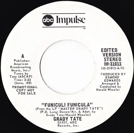 Grady Tate - Funiculi Funicula