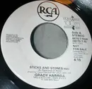 7inch Vinyl Single - Grady Harrell - Sticks And Stones ( Edit ) - Promo