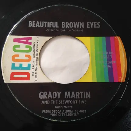 Grady Martin And The Slew Foot Five - Let Me Call You Sweetheart / Beautiful Brown Eyes