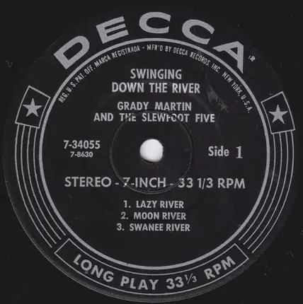 Grady Martin And The Slew Foot Five - Swingin' Down The River