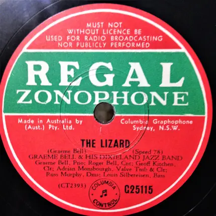 Graeme Bell And His Dixieland Jazz Band - The Lizard / The Woodbourne Strut