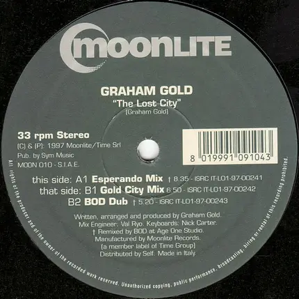 Graham Gold - The Lost City