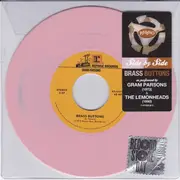 7inch Vinyl Single - Gram Parsons / The Lemonheads - Brass Buttons - Pink Vinyl
