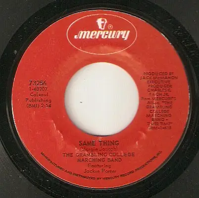 Grambling College Marching Band ,Featuring Jackie Porter - Same Thing / 650 East