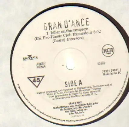 Gran D'ance - Killer On The Rampage