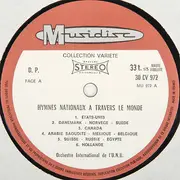 LP - Grand Orchestre International - Hymnes Nationaux - A Travers Le Monde