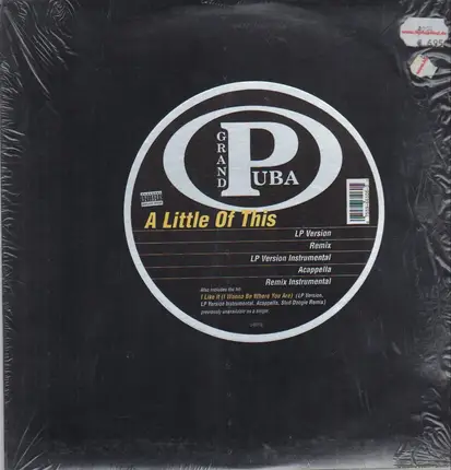 Grand Puba - A Little Of This / I Like It (I Wanna Be Where You Are)