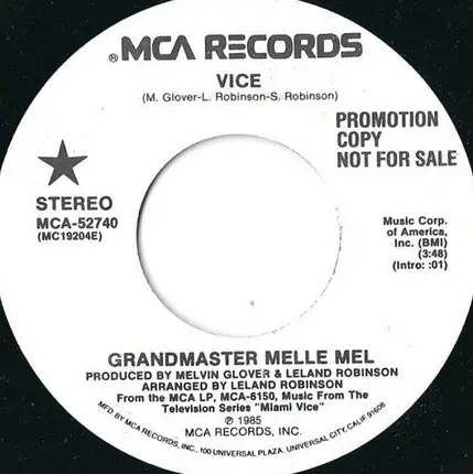 Grandmaster Melle Mel - Vice
