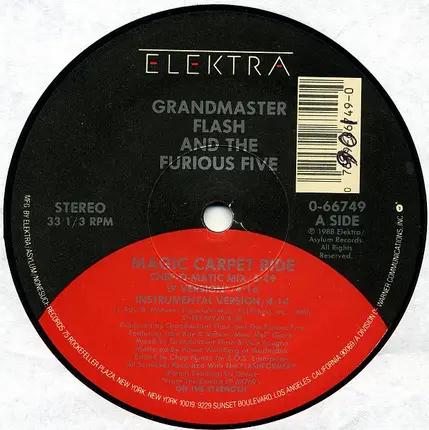 Grandmaster Flash And The Furious Five, Grandmaster Flash & The Furious Five - Magic Carpet Ride