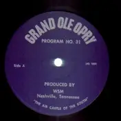 Grand Ole Opry - Grand Ole Opry Program No. 31