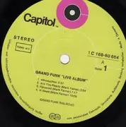 Double LP - Grand Funk Railroad - Live Album