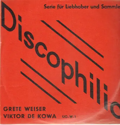 Grete Weiser, Viktor de Kowa - Grete Weise / Viktor de Kowa