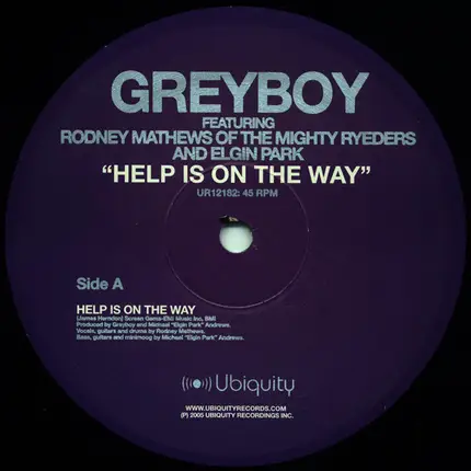 Greyboy - Help Is On The Way