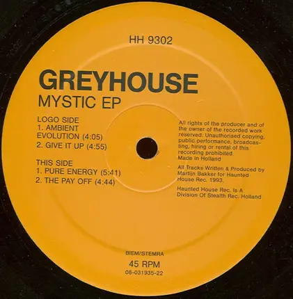 Greyhouse - Mystic EP