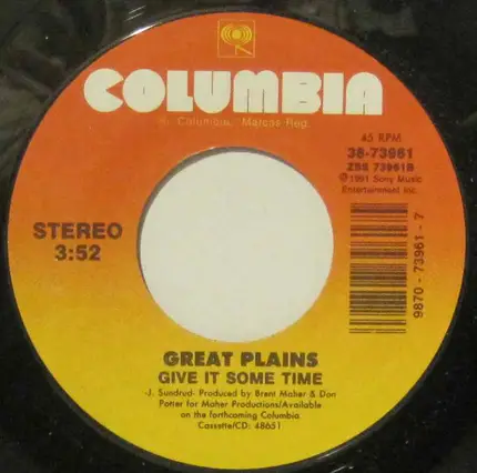 Great Plains - A Picture Of You/Give It Some Time