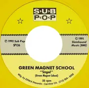 7inch Vinyl Single - Green Magnet School - Singed / Slipper - Limited Edition