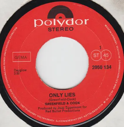 Greenfield & Cook - Only Lies