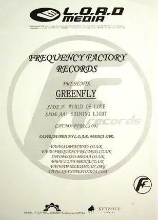 Greenfly - World Of Love / Shining Light