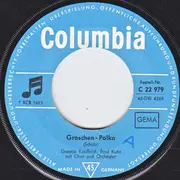 7inch Vinyl Single - Greetje Kauffeld & Paul Kuhn - Groschen-Polka / I Love You, Good Bye