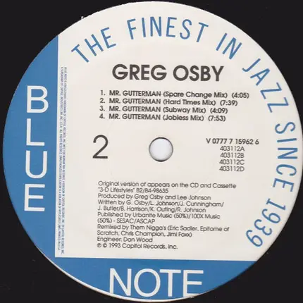 Greg Osby - Mr. Gutterman