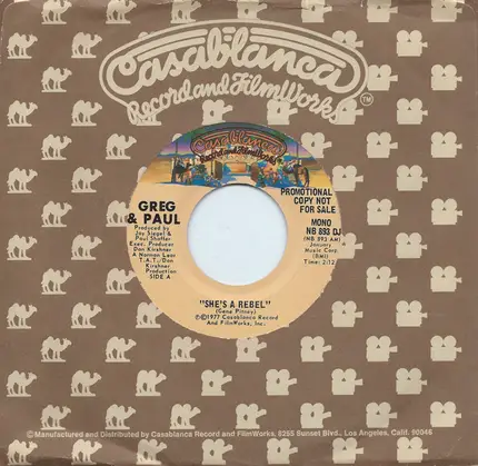 Greg Evigan & Paul Shaffer - She's A Rebel