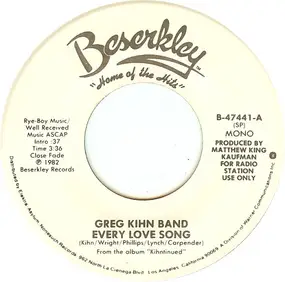 Greg Kihn Band - Every Love Song