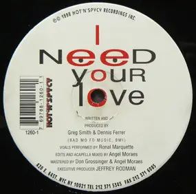 Greg Smith - I Need Your Love