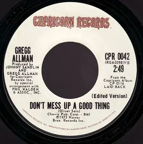 Gregg Allman - Don't Mess Up A Good Thing