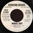 7inch Vinyl Single - Gregg Allman - Midnight Rider