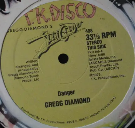 Gregg Diamond - Danger / Stand Up And Dance
