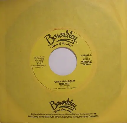 Greg Kihn Band - Jeopardy