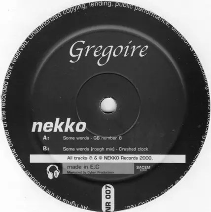 Gregoire - Some Words