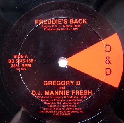 Gregory D and Mannie Fresh - Freddie's Back / One Monday Morning