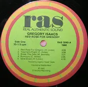 LP - Gregory Isaacs - Red Rose For Gregory