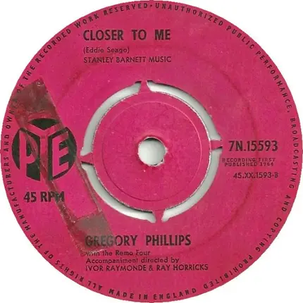 Gregory Phillips And The Remo Four - Everybody Knows