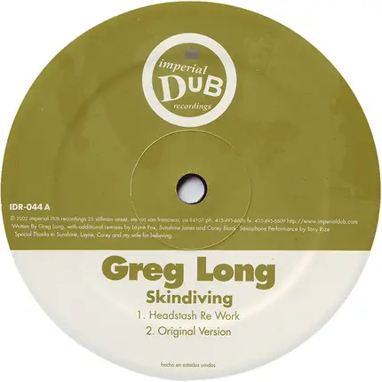Greg Long - Skindiving